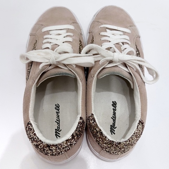 Madewell Sidewalk Glitter Sparkles Sneakers Size 7.5 - Picture 6 of 15